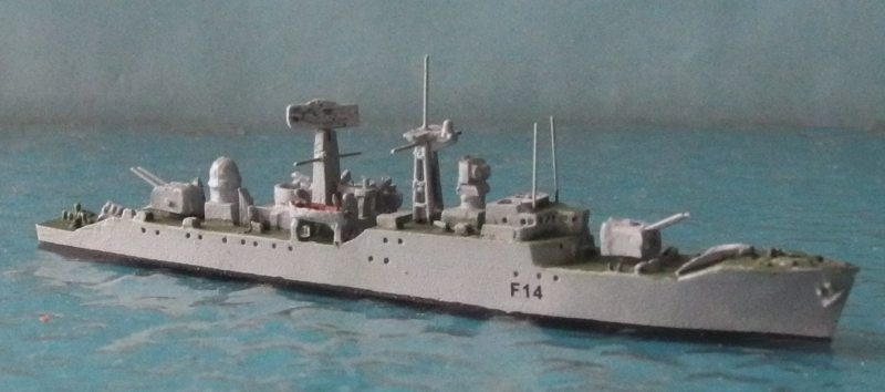 Frigate F 14 "HMS Leopard"  (1 p.) GB 1958 Albatros ALK 343